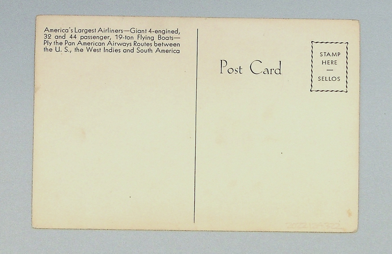 Image: postcard: Pan American Airways, Sikorsky S-42