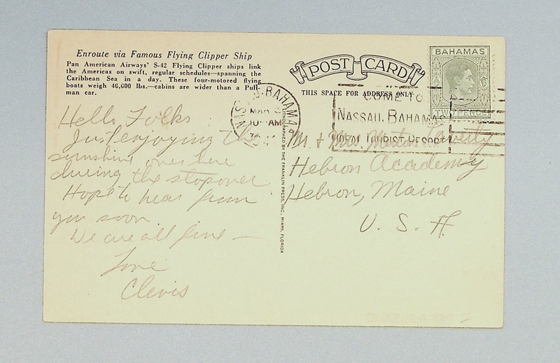 Image: postcard: Pan American Airways, Sikorsky S-42