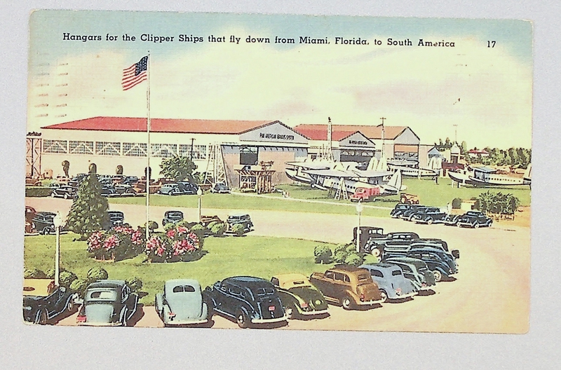 Image: postcard: Pan American Airways, Pan American Airways Terminal