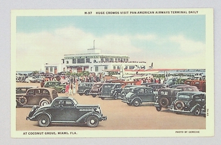 Image: postcard: Pan American Airways, Pan American Airways Terminal