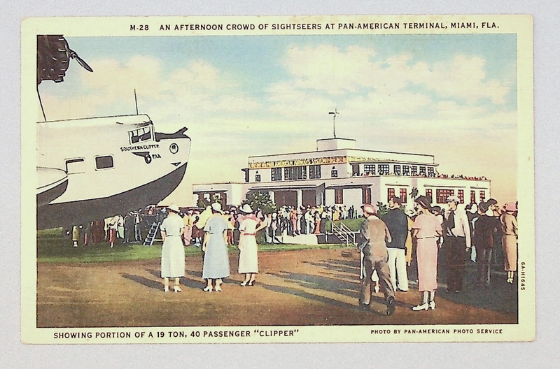 Image: postcard: Pan American Airways, Pan American Terminal