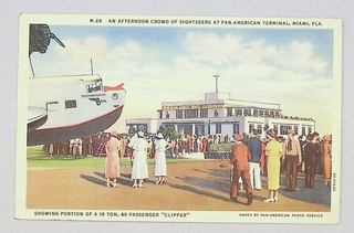 Image: postcard: Pan American Airways, Pan American Terminal