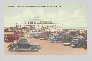 Image: postcard: Pan American Airways, Pan American Airways terminal