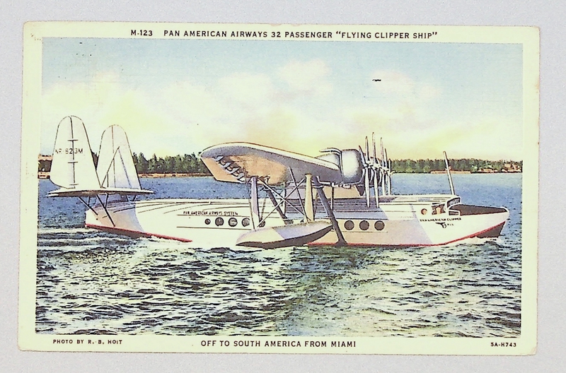 Image: postcard: Pan American Airways, Sikorsky S-42 West Indies Clipper