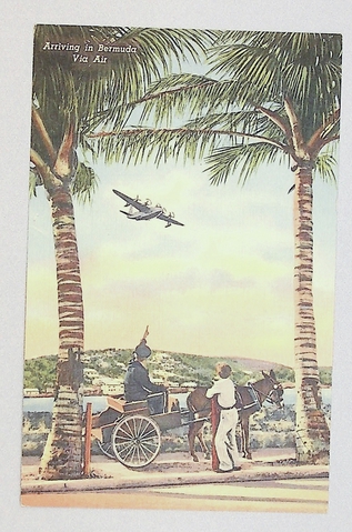 Postcard: Pan American Airways, Bermuda
