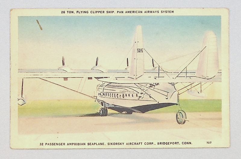 Image: postcard: Pan American Airways, Sikorsky S-42