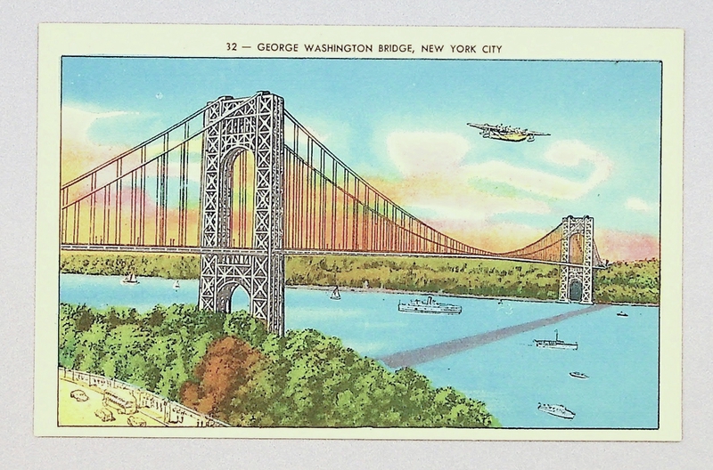 Image: postcard: George Washington Bridge