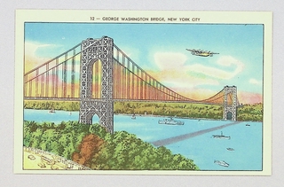 Image: postcard: George Washington Bridge