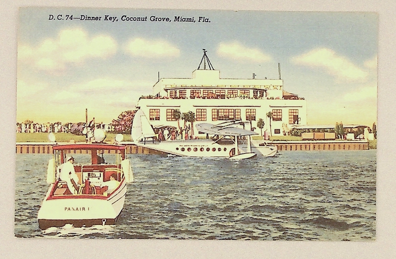 Image: postcard: Pan American Airways, Sikorsky S-43, Dinner Key