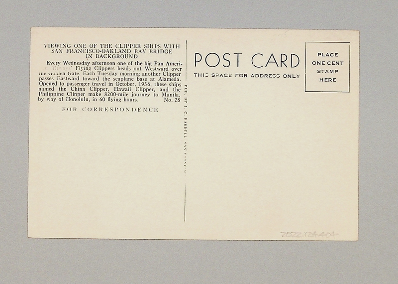 Image: postcard: Pan American Airways, Martin M-130