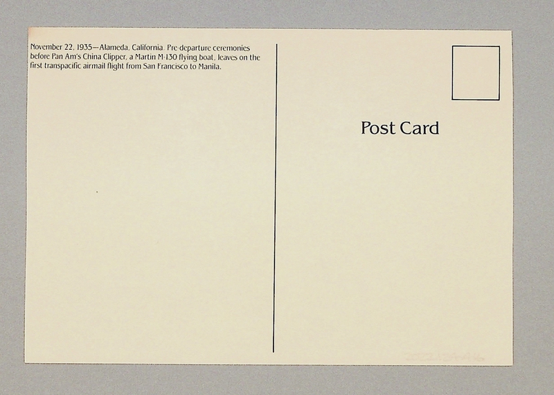 Image: postcard: Pan American Airways, Martin M-130 China Clipper