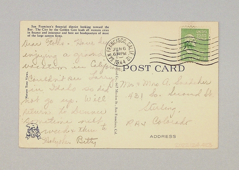 Image: postcard: Pan American Airways, Martin M-130, San Francisco