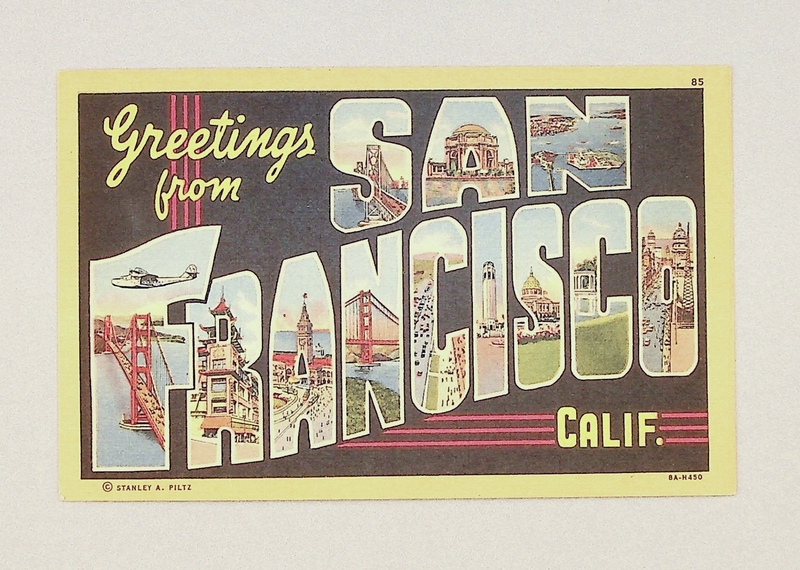 Image: postcard: Greetings from San Francisco
