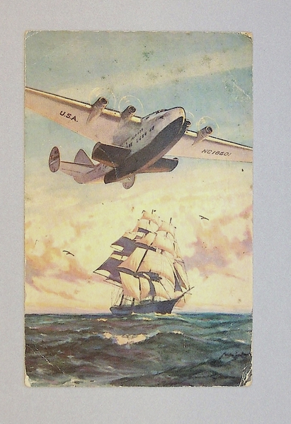 Image: postcard: Pan American Airways, Boeing 314 Clipper