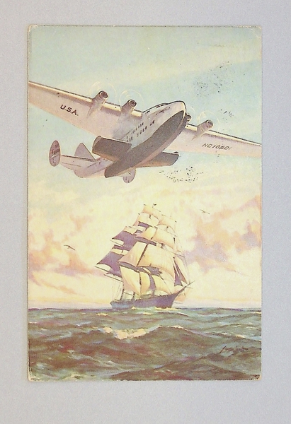 Image: postcard: Pan American Airways, Boeing 314 Clipper