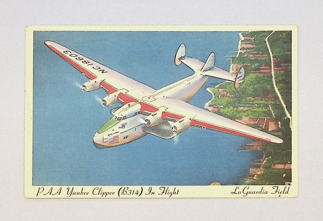 Postcard: Pan American Airways, Boeing 314 Yankee Clipper