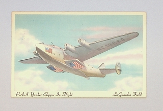 Image: postcard: Pan American Airways, Boeing 314 Yankee Clipper