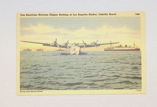 Image: postcard: Pan American Airways, Boeing 314 Clipper