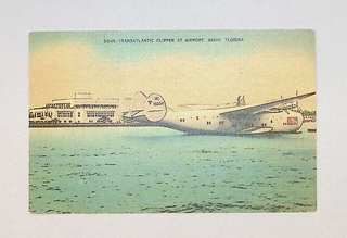Image: postcard: Pan American Airways, Boeing 314 Atlantic Clipper