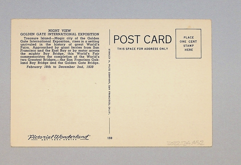 Image: postcard: Golden Gate International Exposition