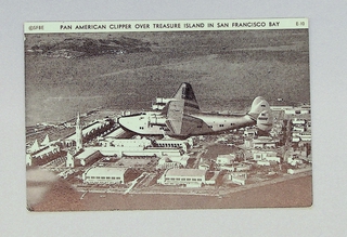 Image: postcard: Pan American Airways, Boeing 314 Clipper, Golden Gate International Exposition