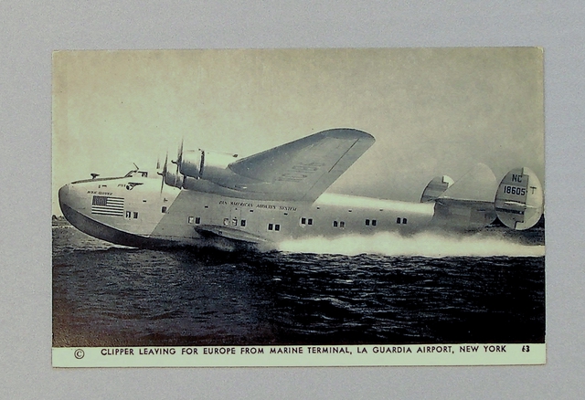 Postcard: Pan American Airways, Boeing 314 Dixie Clipper