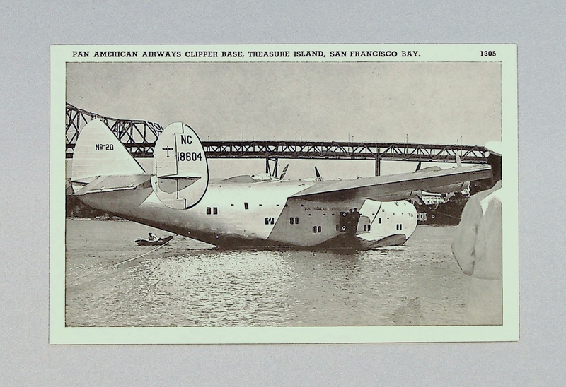 Image: postcard: Pan American Airways, Boeing 314 Atlantic Clipper