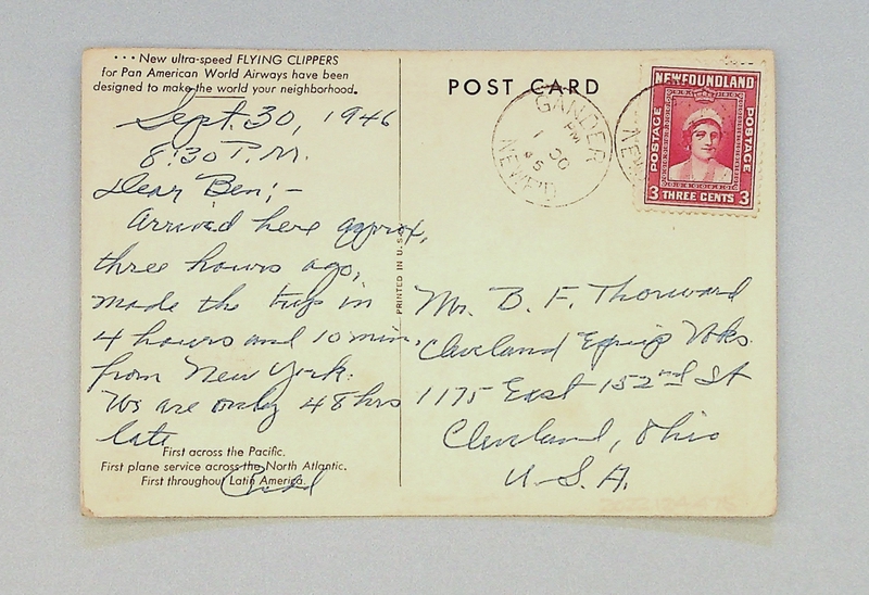 Image: postcard: Pan American World Airways, Convair Model 37