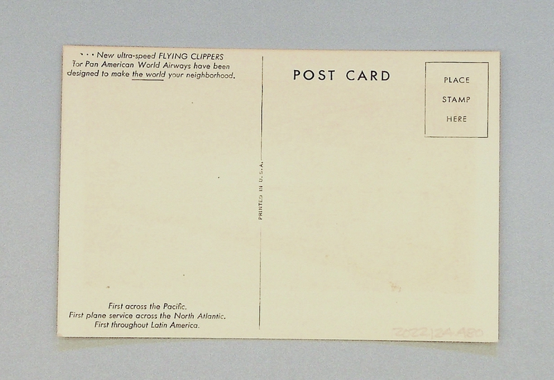 Image: postcard: Pan American World Airways, Convair Model 37