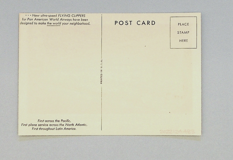 Image: postcard: Pan American World Airways, Convair Model 37