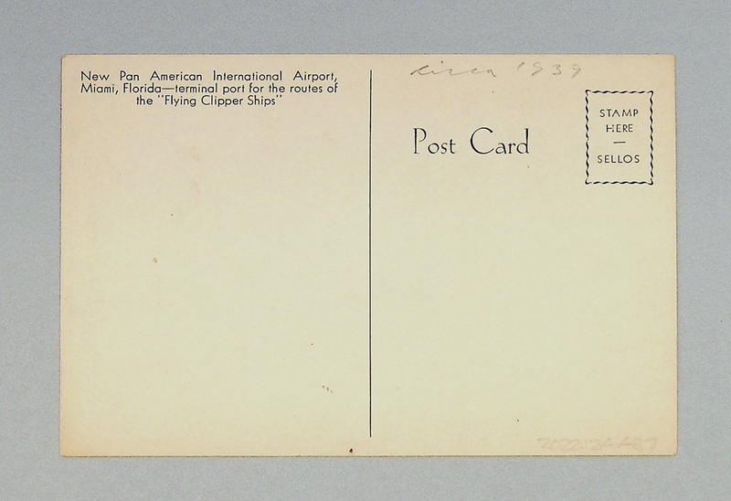 Image: postcard: Pan American Airways, Pan American International Airport