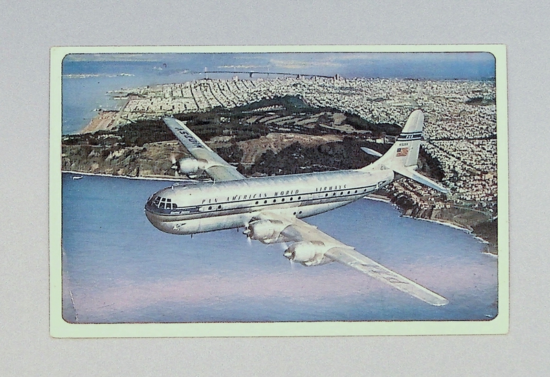 Image: postcard: Pan American World Airways, Boeing 377 Stratocruiser