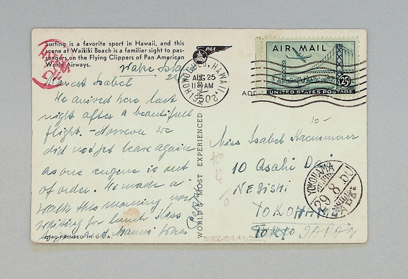 Image: postcard: Pan American World Airways, Hawaii