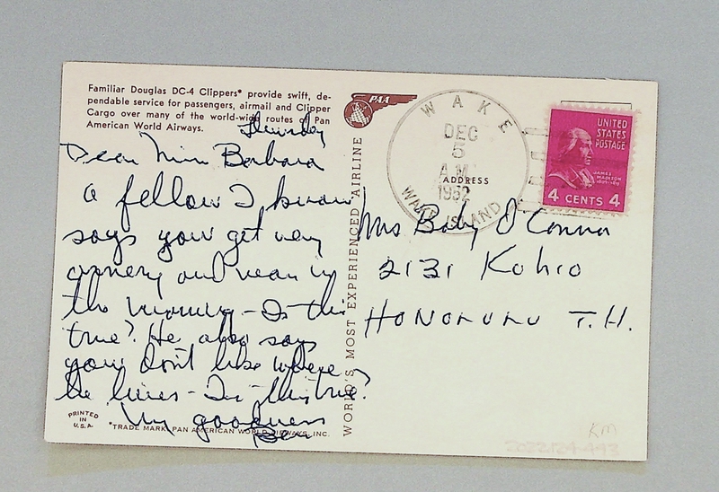 Image: postcard: Pan American World Airways, Douglas DC-4