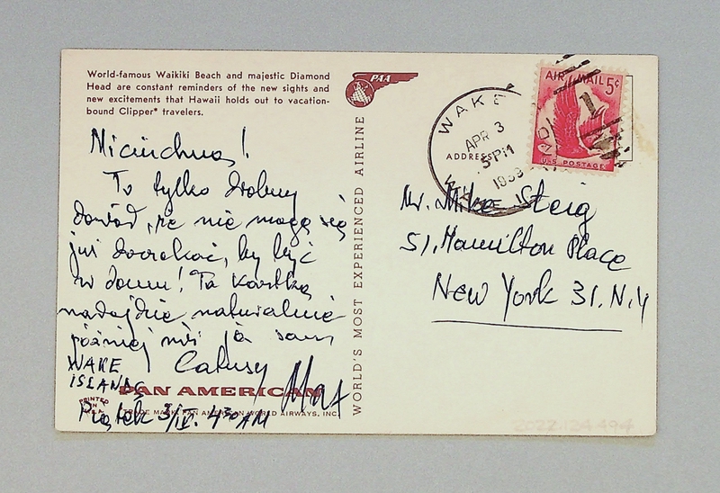 Image: postcard: Pan American World Airways, Hawaii