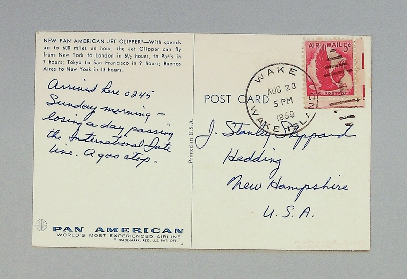 Image: postcard: Pan American World Airways, Boeing 707