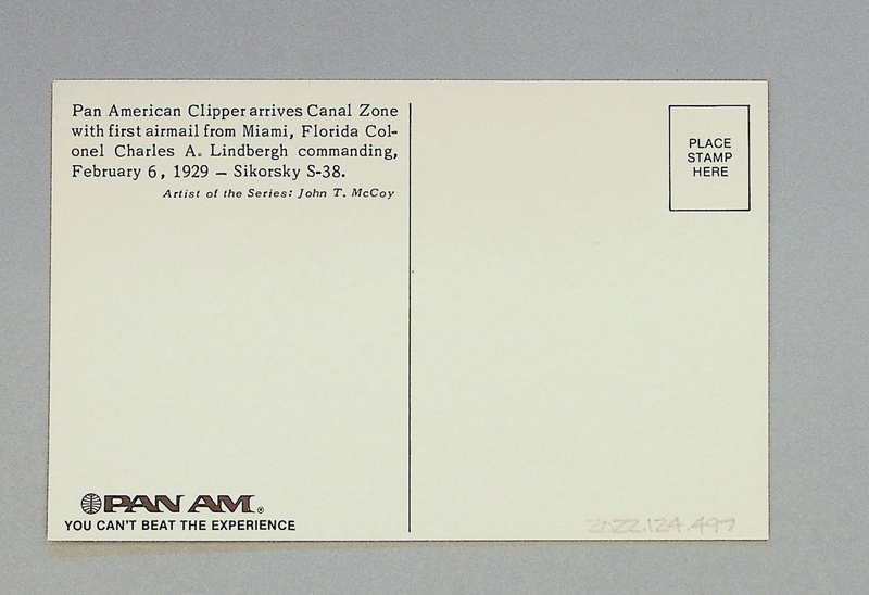 Image: postcard: Pan American Airways, Sikorsky S-38