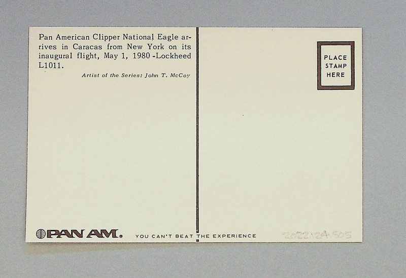 Image: postcard: Pan American World Airways, Lockheed L-1011 TriStar