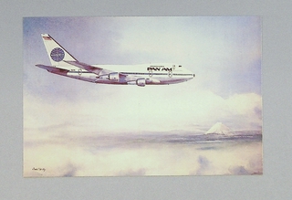 Image: postcard: Pan American World Airways, Boeing 747SP