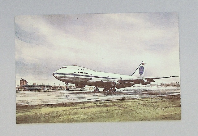 Postcard: Pan American World Airways, Boeing 747-100