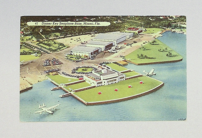 Image: postcard: Pan American Airways, Dinner Key Seaplane Base