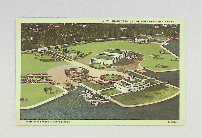 Image: postcard: Pan American Airways, Miami Terminal