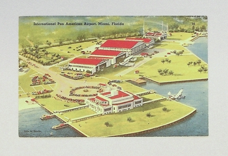 Image: postcard: Pan American Airways, International Pan American Airport