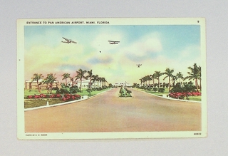 Image: postcard: Pan American Airways, Pan American Airport