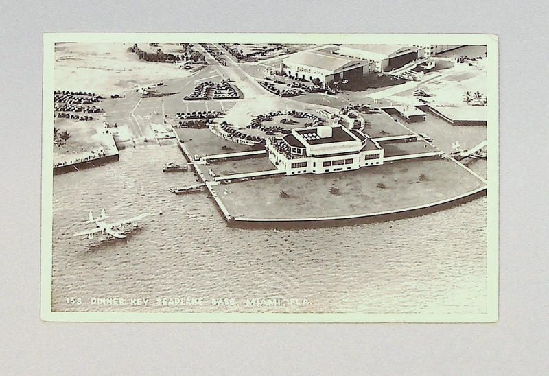 Image: postcard: Pan American Airways, Dinner Key Seaplane Base