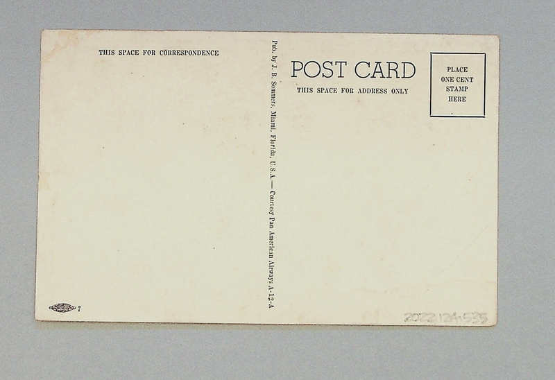 Image: postcard: Pan American Airways, Pan American Airport