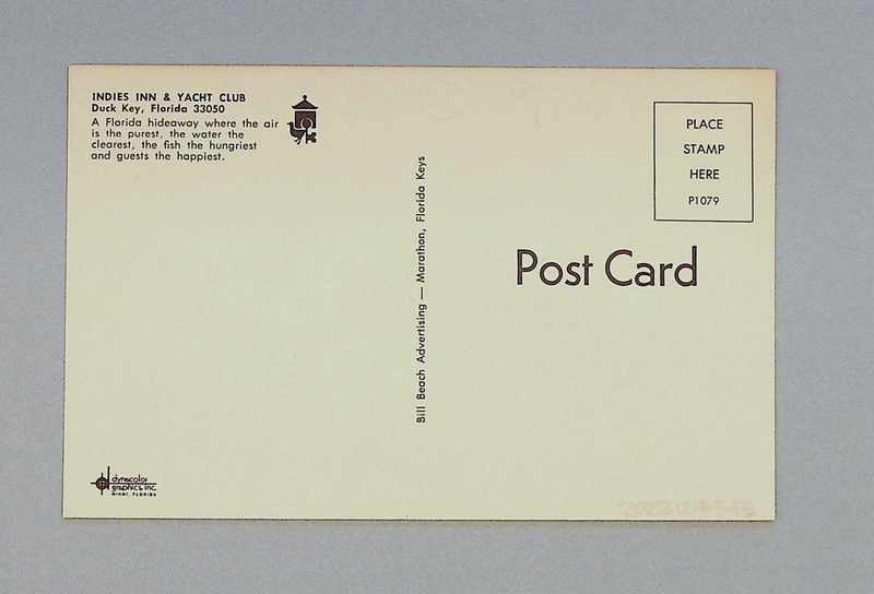 Image: postcard: Indies Inn & Yacht Club