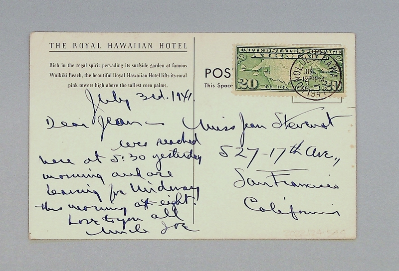 Image: postcard: Royal Hawaiian Hotel