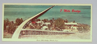 Image: postcard: Seven Mile Bridge, Florida Keys