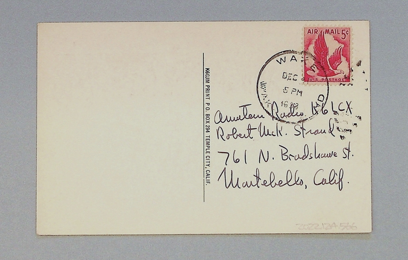 Image: postcard: QSL card, Wake Island